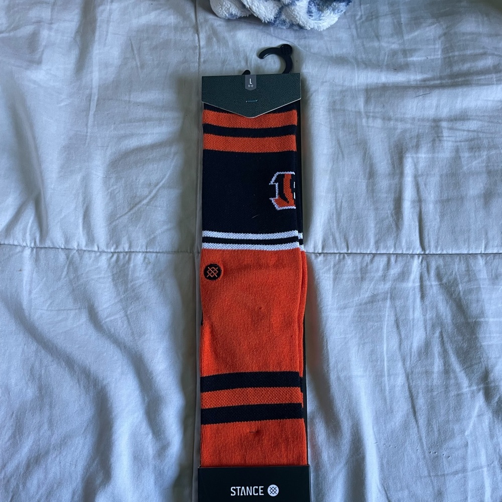 Stance bengals socks large L new NWT DS Cincinnati NFL